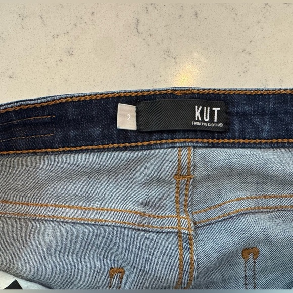 KUT from the Kloth Donna Fab Ab High Waist Ankle Skinny Jeans Size 2 - Picture 4 of 14